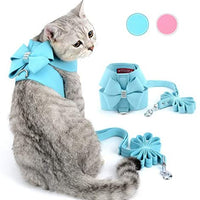 Zunea - Arnés para gato, sin tirar, de piel de ante suave, ajustable, con diamantes de imitación, a prueba de fugas, para caminar - BESTMASCOTA.COM