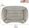 Cama para perro, motivo a rayas de ASPCA, micro tecnología, 28 por 20 por 8 pulgadas - BESTMASCOTA.COM