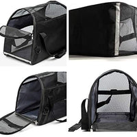 VTopTek - Transportín para mascotas aprobado por la aerolínea para gatos y perros pequeños, bolsas de transporte de viaje suaves - BESTMASCOTA.COM