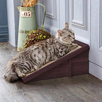 Forma Basics Eco Friendly Cat Scratcher inclinación, Cat Scratching Pad con Orgánica catnip (fabricada de sostenible no tóxico ZBoard paperboard) - BESTMASCOTA.COM