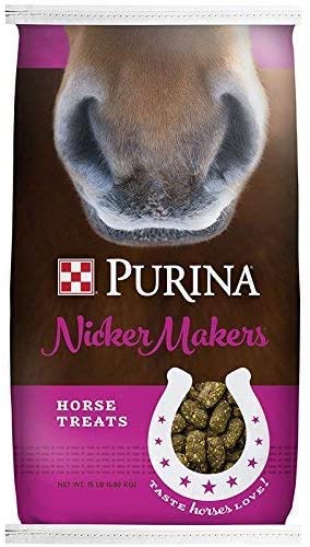 Purina | Nicker Makers golosinas para caballos | bolsa de 15 libras - BESTMASCOTA.COM