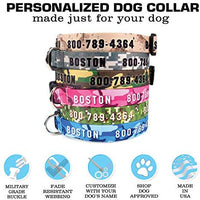 Collar de perro personalizado de Buttonsmith – Impresión permanente resistente a la decoloración, hebilla de grado militar resistente al óxido, resistente a olores y moho, elección de 5 tamaños, fabricado en los Estados Unidos - BESTMASCOTA.COM