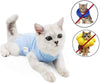 Coppthinktu - Traje de recuperación de gatos para heridas abdominales o enfermedades de la piel, transpirable E-Collar Alternativa para gatos y perros, después de cirugía desgaste anti lamer heridas - BESTMASCOTA.COM