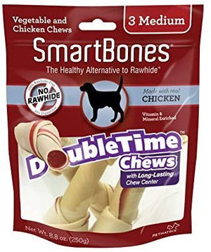 SmartBones DoubleTime with Long-Lasting Chew Center - BESTMASCOTA.COM