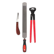 Kit de herramientas de corte de pezuña de caballo, herramientas profesionales para recortar la capucha, tijeras de metal equinas para caballos, pezuñas, cuchillos y herramientas estables - BESTMASCOTA.COM