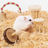 Supmaker Hamster Chew Toys, Guinea Pig Toys Natural Wooden Gerbil Rats Chinchillas Toys Accessories Dumbells Exercise Bell Roller Teeth Care Molar Toy for Birds Bunny Rabbits Gerbils - BESTMASCOTA.COM