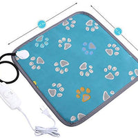 MAZORT Almohadilla de calentamiento para mascotas, para perros, de seguridad, eléctrica, con 2 cables ajustables resistentes a la temperatura para mascotas pequeñas y grandes - BESTMASCOTA.COM