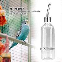 GOTOTOP Parrot Water Feeder Pet Hanging Water Feeding Bottle No Drip Dispenser Pet Supplies with Stainless Steel Ball Nipple for Small Animals Bird Hamster Rabbit Chinchilla Ferret - BESTMASCOTA.COM