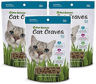 Pet Greens Semi-Moist Cat Craves Tuna Flavored Treats, 3 Ounces Each - BESTMASCOTA.COM