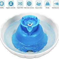 IPETTIE Tritone - Fuente de agua de cerámica para mascotas, ultra silenciosa, mejor que el plástico, fuentes de agua para gatos y perros, dispensador de agua para mascotas con filtros de repuesto y espuma - BESTMASCOTA.COM