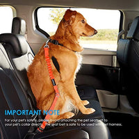 URPOWER Cinturón de seguridad para perro, 2 unidades, cinturón de seguridad ajustable para mascotas, cinturón de seguridad para vehículos, nailon, resistente, elástico y duradero, cinturón de asiento de coche para perros, gatos y mascotas - BESTMASCOTA.COM