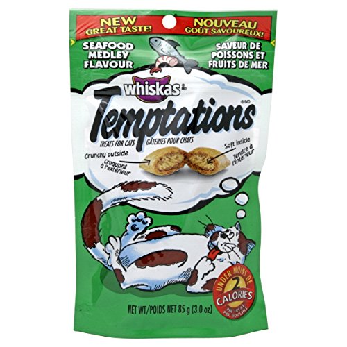 Whiskas tentaciones marisco Medley Cat Treats, 3,3 OZ - BESTMASCOTA.COM