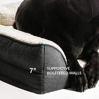 Petsure - Cama ortopédica de espuma viscoelástica para perros pequeños, medianos, grandes y mascotas. Sofá de cama para perros extra grande lavable con funda extraíble, parte inferior antideslizante - BESTMASCOTA.COM