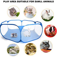 Casifor - Jaula de conejo para interior con estera, tamaño perfecto para animales pequeños, fácil de limpiar, para hacer ejercicio, valla de jardín, tienda de campaña portátil para hámsteres, chinchillas, erizo, cachorro, gatos - BESTMASCOTA.COM