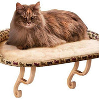 K&H Pet Products 3097 Kitty Sill Deluxe - Estampado con diseño de gatito de bolster, 14.0 x 24.0 in - BESTMASCOTA.COM