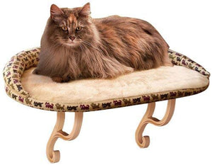 K&H Pet Products 3097 Kitty Sill Deluxe - Estampado con diseño de gatito de bolster, 14.0 x 24.0 in - BESTMASCOTA.COM