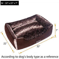 Cama ortopédica para perro JOYELF, tamaño mediano, con funda extraíble y lavable para perros pequeños a medianos y juguetes como regalo - BESTMASCOTA.COM