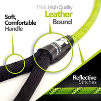 SparklyPets Heavy Duty Rope Bungee Leash for Large and Medium Dogs with Anti-Pull for Shock Absorption - No Slip Reflective Leash for Outside - BESTMASCOTA.COM