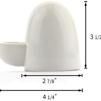 Dahey Alimentador de agua potable Cerámica Botella de agua de agua de agua dulce automático pequeñas mascotas para hámster erizo, chinchilla hurón pequeño cobayo, blanco, 8 onzas - BESTMASCOTA.COM