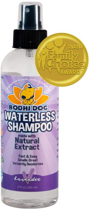 Champú para perros sin agua | Champú seco natural para perros o gatos sin enjuague | 100% no tóxico con extracto natural | Tratamiento aprobado por veterinarios - Fabricado en Estados Unidos - 1 botella de 8.1 fl oz - BESTMASCOTA.COM