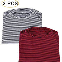 WEONE - Camisetas de algodón a rayas para perro, chaleco básico suave y transpirable - BESTMASCOTA.COM