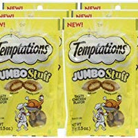 TEMPTATIONS Jumbo Stuff Crunchy and Soft Cat Treats, 2.5 oz. (12 Pack) - BESTMASCOTA.COM