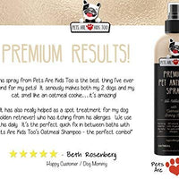 Spray antipicazón y ambientador para mascotas. Ingredientes naturales e hipoalergénicos. Alivia los puntos calientes de perros y gatos, irrita, seca y irrita la piel. Reduce el olor, el alivio de alergias. Huele increíble. (1 botella) - BESTMASCOTA.COM