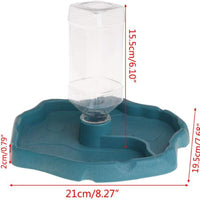 Tfwadmx - Botella de agua para reptiles, alimentador automático de tortuga, dispensador de alimentos y agua para mascotas, para camaleón de tortuga - BESTMASCOTA.COM