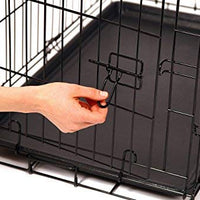 Carlson Pet Products - Caja de metal para perro con una sola puerta plegable y segura - BESTMASCOTA.COM