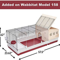 Juego de casa para conejos de lujo Wabbitat de Midwest Homes for Pets - BESTMASCOTA.COM