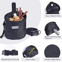 Vivaglory - Bolsa de regalo para perros con manos libres y cintura ajustable y dispensador de bolsas de residuos para perros, 2 maneras de llevar - BESTMASCOTA.COM