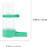 Yardwe 5pcs pájaros comedero beber agua clip con agua potable automática a prueba de aspersor de pájaros taza para loros Budgie Cockatiel Lovebirds (M) - BESTMASCOTA.COM