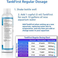 TankFirst Acondicionador de agua completo para acuario, acondicionador de agua para peces, elimina instantáneamente el cloro, cloraminas, amoniaco y nitritos de los tanques de pescado - BESTMASCOTA.COM