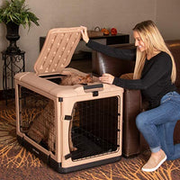 Pet Gear “The Other Door” 4 Door Steel Crate with Plush Bed + Travel Bag for Cats/Dogs - BESTMASCOTA.COM