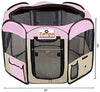 Zampa Portable Foldable Pet playpen Exercise Pen Kennel + Carrying Case for Larges Dogs Small Puppies/Cats | Indoor/Outdoor Use | Water Resistant - BESTMASCOTA.COM