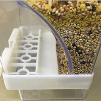 Old Tjikko - Comedero automático para loros, sin ensuciar, para pájaros, jaula, accesorios para Budgerigar, Canario, Cockatiel, Finch, Parakeet, Seed Food Container - BESTMASCOTA.COM