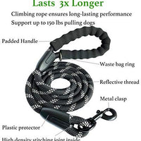 iYoShop Durable Dog Leash Pet Rope Leash Thick Durable Nylon Rope Leash with Soft Padded Handle and Light Weight Training Leash for Small Medium Large Dogs - BESTMASCOTA.COM