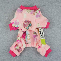 Fitwarm Sweet Cupcake - Ropa para perro, pijamas PJS, abrigo de terciopelo suave, color rosa - BESTMASCOTA.COM