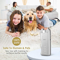 Geohee ELenest - Repelente de perro de mano, disuasorio ultrasónico por infrarrojos, tapón de corteza + entrenamiento para perros de buen comportamiento - BESTMASCOTA.COM
