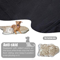 Petgrow · Alfombra de pelo sintético grueso para cama de mascotas, ultrasuave, cálida, de felpa, acolchada, para cama de mascotas, para perros y gatos, color beige - BESTMASCOTA.COM