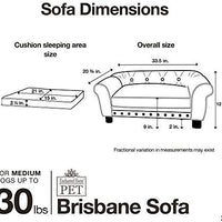 Enchanted Home Pet Brown Brisbane Tufted Pet Bed - BESTMASCOTA.COM