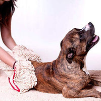My Doggy Place – Toalla de baño para perro de chenilla de microfibra ultra absorbente con bolsillos de mano, duradera, de secado rápido, lavable, evita la suciedad de barro - BESTMASCOTA.COM