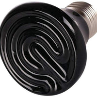 MD Lighting Mini Reptile Bombilla de calor 2 unidades, 25 W 2.362 in mascota infrarrojos Emisor de calor de cerámica para Brooder Coop, lagarto, corderos, serpiente, sin luz, negro - BESTMASCOTA.COM