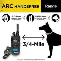 Dogtra ARC Handsfree - Collar de entrenamiento remoto para perro, rango de 3/4 millas, control remoto manos libres, impermeable, recargable, corrección estática, vibración, incluye pulsador de entrenamiento para perro PetsTEK - BESTMASCOTA.COM