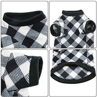 Idepet - Suéter cálido para perro, con estampado de huellas, suave forro polar, ropa para cachorros para perros pequeños y niños, chihuahua Yorkshire Poodle Pug Pomeranian Shih Tzu Beagle - BESTMASCOTA.COM