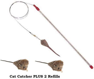 GO Cat Cat Catcher Teaser Varita Plus 2 extra Cat Catcher Mouse accesorios de la eléctrica de Da Pájaro – Value Pack - BESTMASCOTA.COM