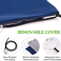 Popsky - Almohadillas de calentamiento para mascotas para perros y gatos, alfombrilla eléctrica de calentamiento para mascotas con cable resistente a las masticaciones y cubierta suave extraíble, ajuste de temperatura de 7 niveles ajustable para mascotas, - BESTMASCOTA.COM