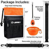 Bolsa de entrenamiento para perros pequeños a grandes, bolsa de entrenamiento para perros pequeños y grandes, bolsa de regalo para bocadillos para entrenamiento de recompensa, caminar, clip de metal, cinturón de cintura, correa de hombro, dispensador de b - BESTMASCOTA.COM