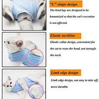 Coppthinktu - Traje de recuperación de gatos para heridas abdominales o enfermedades de la piel, transpirable E-Collar Alternativa para gatos y perros, después de cirugía desgaste anti lamer heridas - BESTMASCOTA.COM