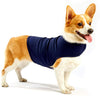 Furubaby Ansiedad Perro Abrigo una camisa Calm Down Perro Chaqueta para xs Pequeño Mediano Grande XL Perros | Color Sólido Azul Gris Verde Rosa Thunder Dog Wrap(Dark Blue) - BESTMASCOTA.COM